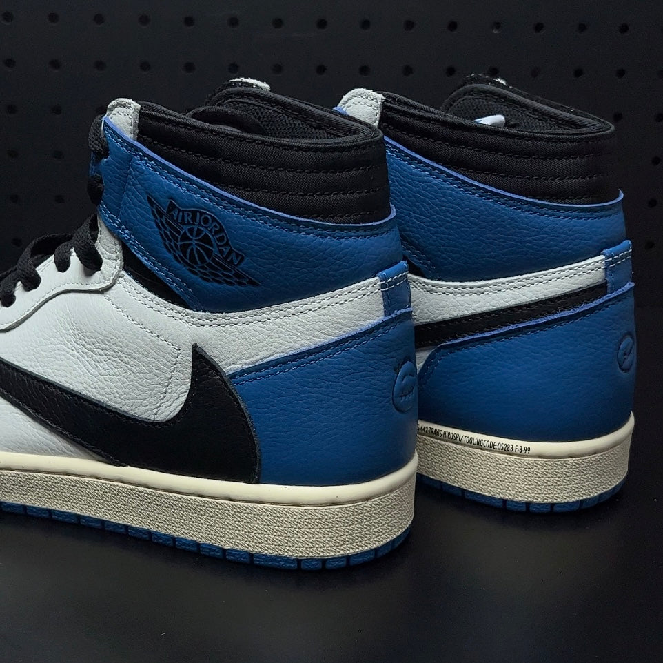 【LJR】Travis Scott × Fragment × Nike Air Jordan 1 Retro High OG SP "Military Blue" LJR