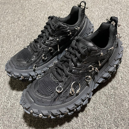 BALENCIAGA Bouncer (Defender) Screw Sneaker With Piercings"Black"
