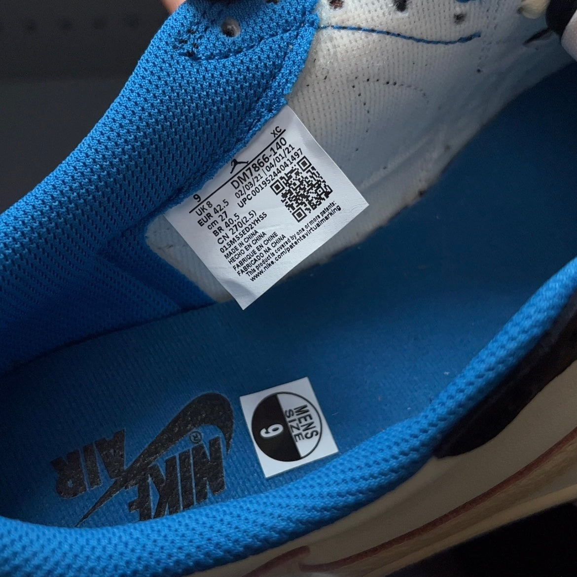 【LJR】Travis Scott × Fragment × Nike Air Jordan 1 Low OG SP "Military Blue"LJR