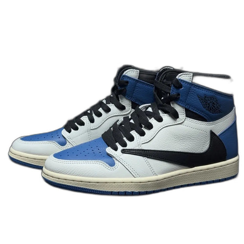 【LJR】Travis Scott × Fragment × Nike Air Jordan 1 Retro High OG SP "Military Blue" LJR