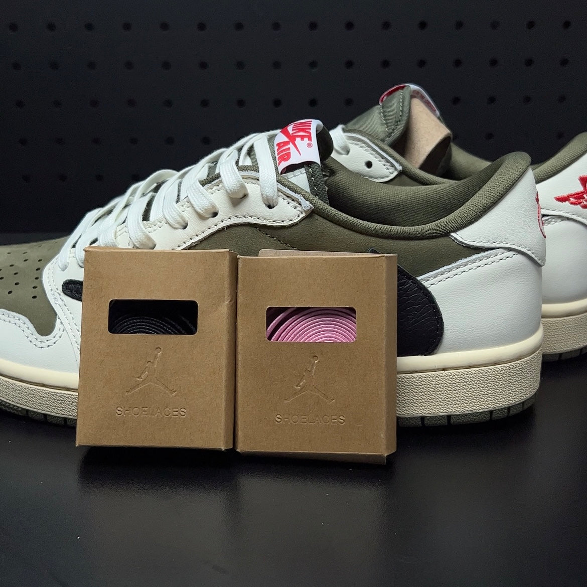 【LJR】Travis Scott × Nike Air Jordan 1 Low OG SP "Olive"LJR