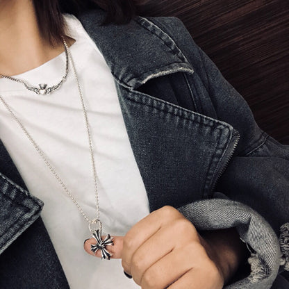 CHROME HEARTS Cross Flower Necklace