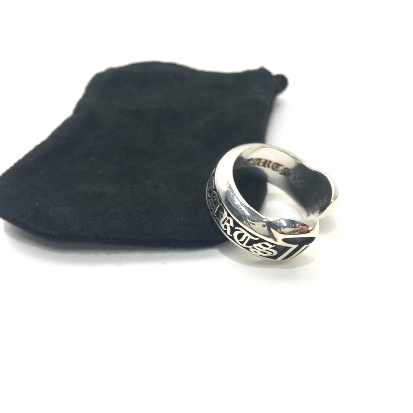 Chrome hearts black scroll ring