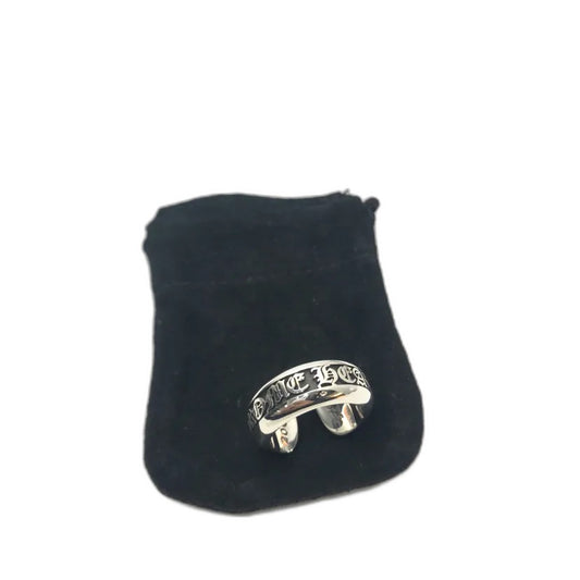 Chrome hearts black scroll ring