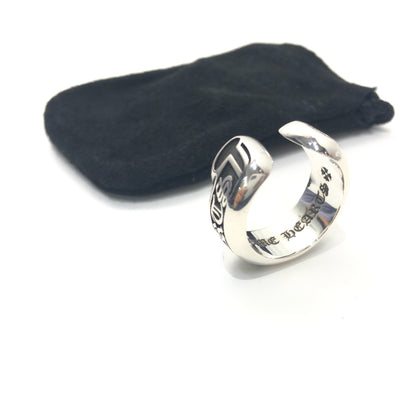 Chrome hearts black scroll ring