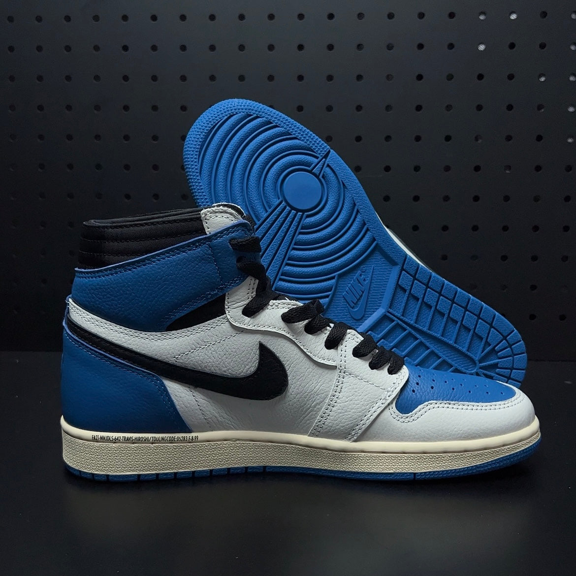 【LJR】Travis Scott × Fragment × Nike Air Jordan 1 Retro High OG SP "Military Blue" LJR