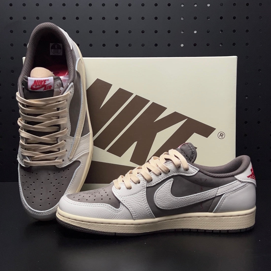 【LJR】Travis Scott × Nike Air Jordan 1 Low OG SP "Reverse Mocha/Sail and Ridgerock"LJR