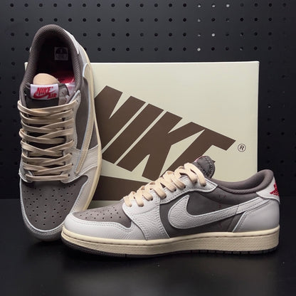 【LJR】Travis Scott × Nike Air Jordan 1 Low OG SP "Reverse Mocha/Sail and Ridgerock"LJR