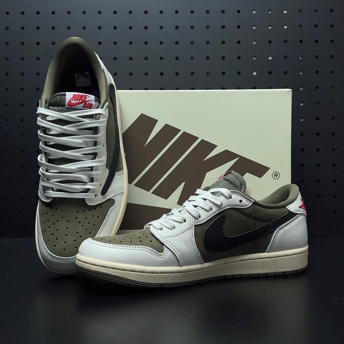 【LJR】Travis Scott × Nike Air Jordan 1 Low OG SP "Olive"LJR