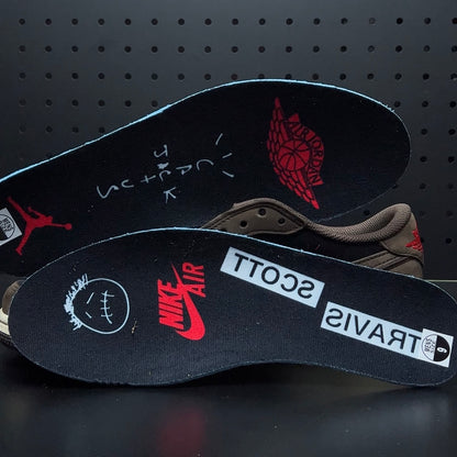 【LJR】Travis Scott × Nike Air Jordan 1 Low OG SP-T "Black/Dark Mocha"LJR