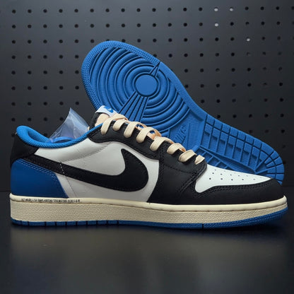 【LJR】Travis Scott × Fragment × Nike Air Jordan 1 Low OG SP "Military Blue"LJR