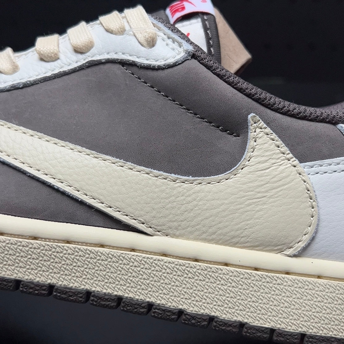 【LJR】Travis Scott × Nike Air Jordan 1 Low OG SP "Reverse Mocha/Sail and Ridgerock"LJR
