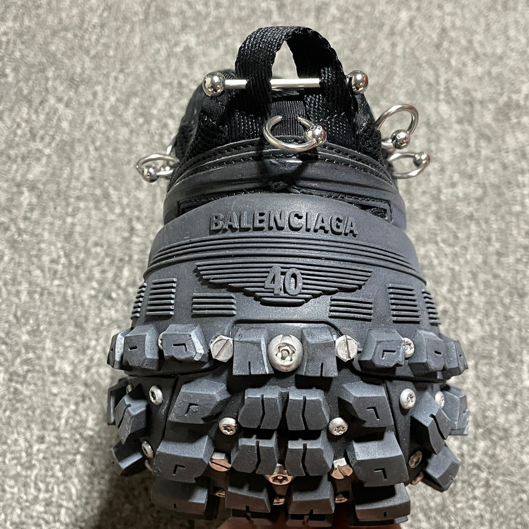 BALENCIAGA Bouncer (Defender) Screw Sneaker With Piercings"Black"