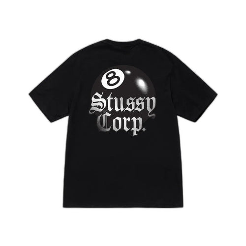 Stussy 8 BALL PIGMENT DYED TEE "Black"