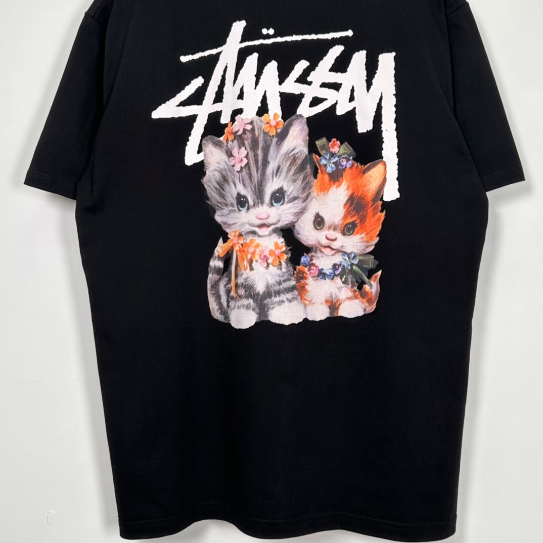 Stussy Kittens Tee "Black"