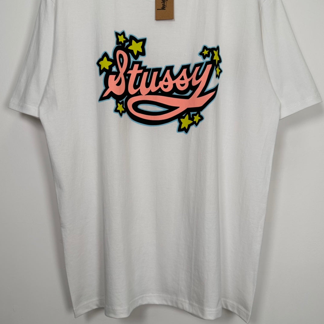 Stussy 23SS STARS TEE "White"