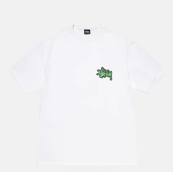 Stussy 23SS CHECKER STOCK TEE  "White"