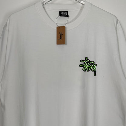 Stussy 23SS CHECKER STOCK TEE  "White"