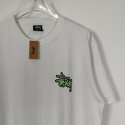 Stussy 23SS CHECKER STOCK TEE  "White"