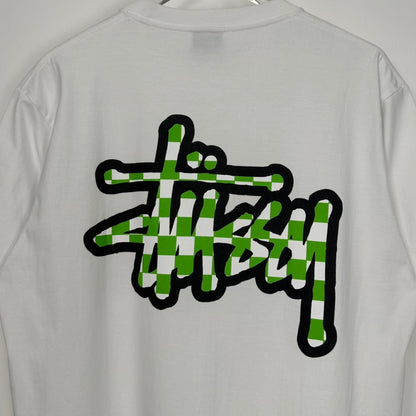 Stussy 23SS CHECKER STOCK TEE  "White"