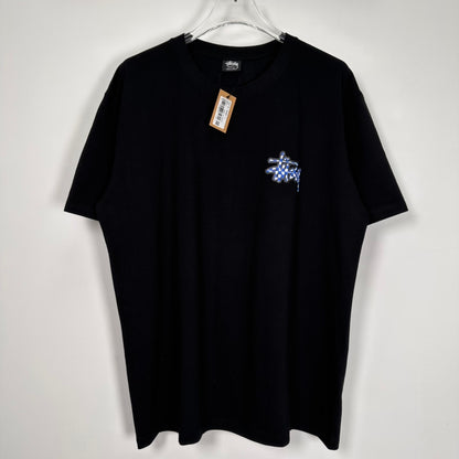 Stussy 23SS CHECKER STOCK TEE "Black"