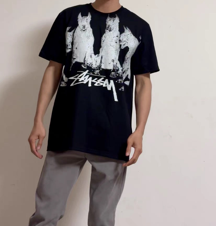 Stussy Doberman Tee Black