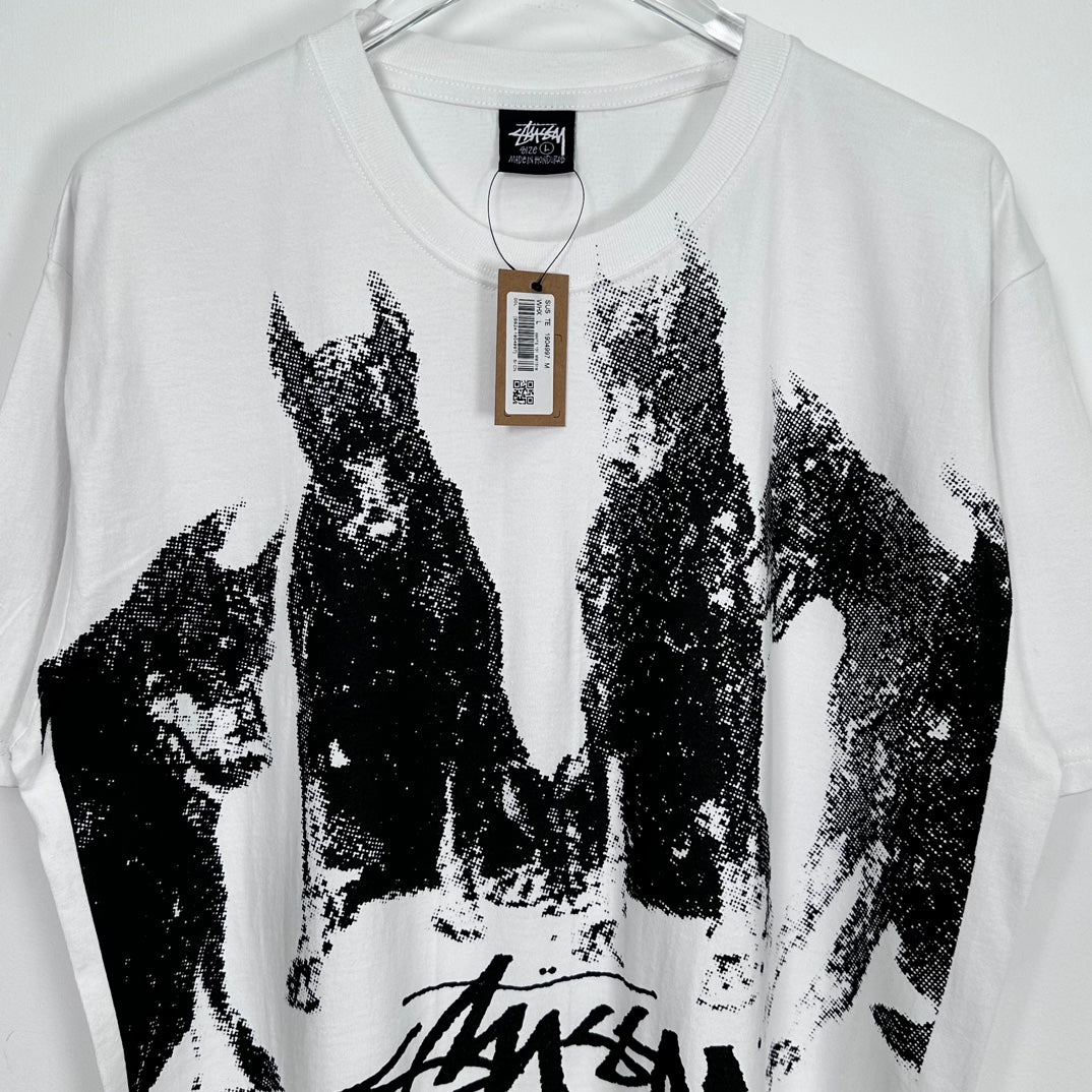 Stussy Doberman Tee White