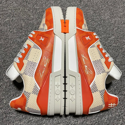 Louis Vuitton Trainer Line Sneaker "WhiteOrange"Green"