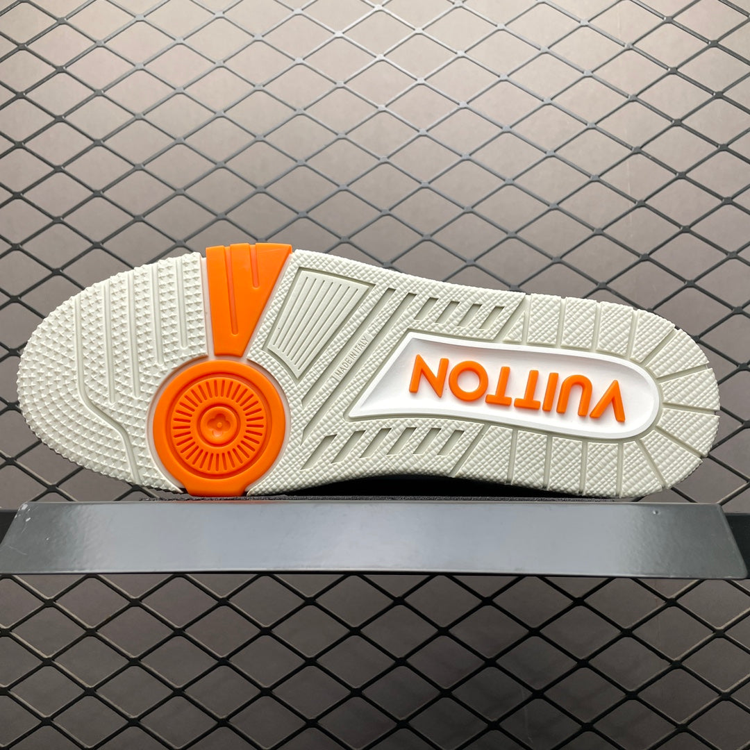 Louis Vuitton Trainer Line Sneaker "WhiteOrange"Green"