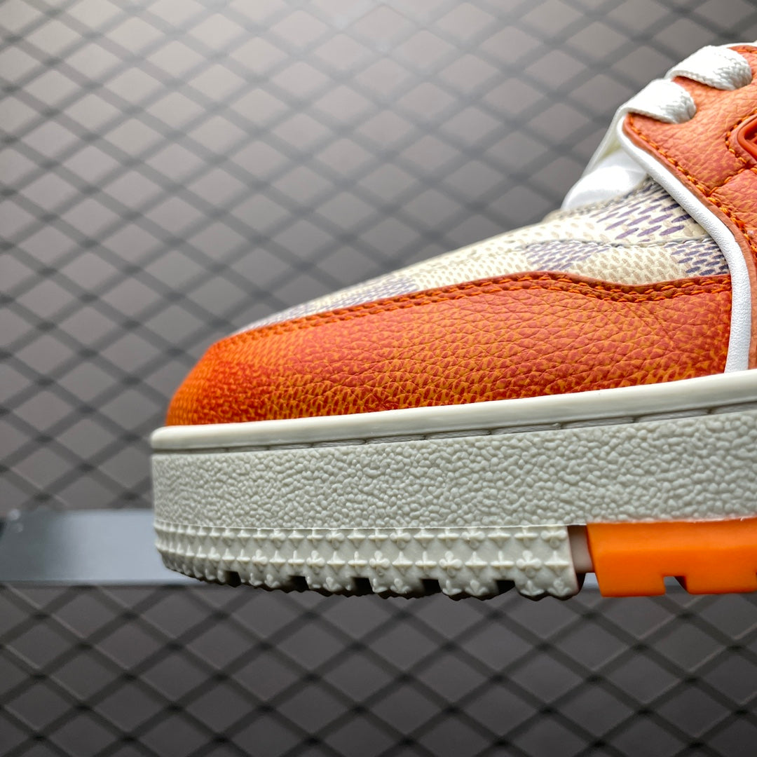 Louis Vuitton Trainer Line Sneaker "WhiteOrange"Green"