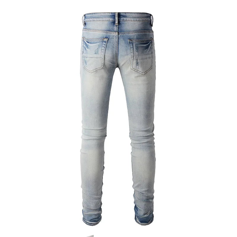 Leather Patches Denim