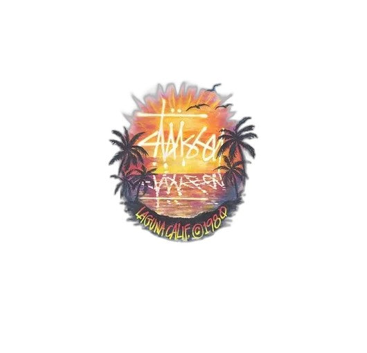Stussy Sunset Tee "white"