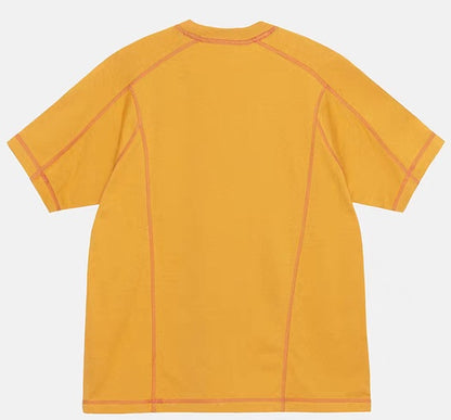 Stüssy Wave Short Sleeve Crew 'yellow'