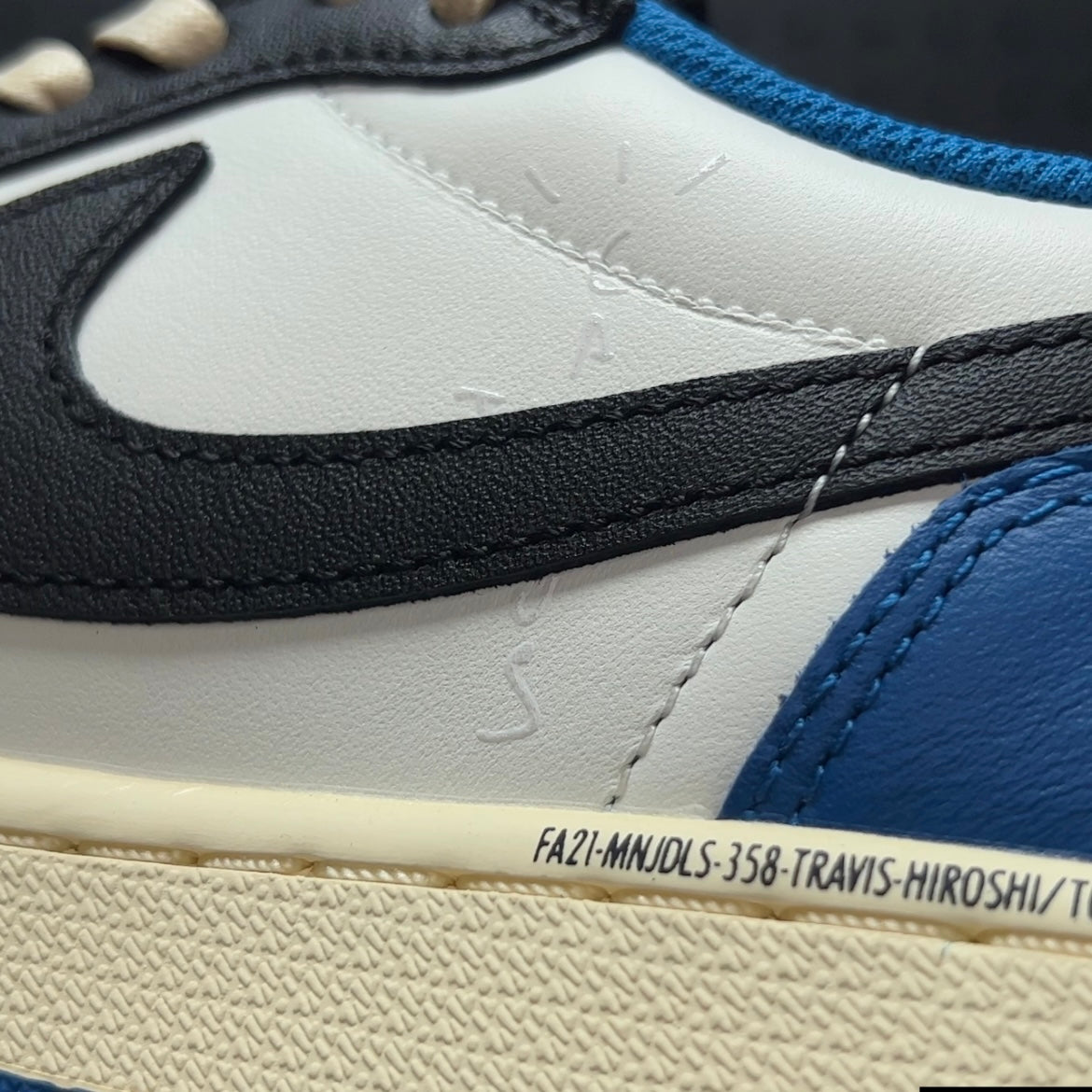 【LJR】Travis Scott × Fragment × Nike Air Jordan 1 Low OG SP "Military Blue"LJR