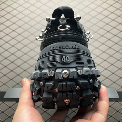 BALENCIAGA Bouncer (Defender) Screw Sneaker With Piercings"Black"