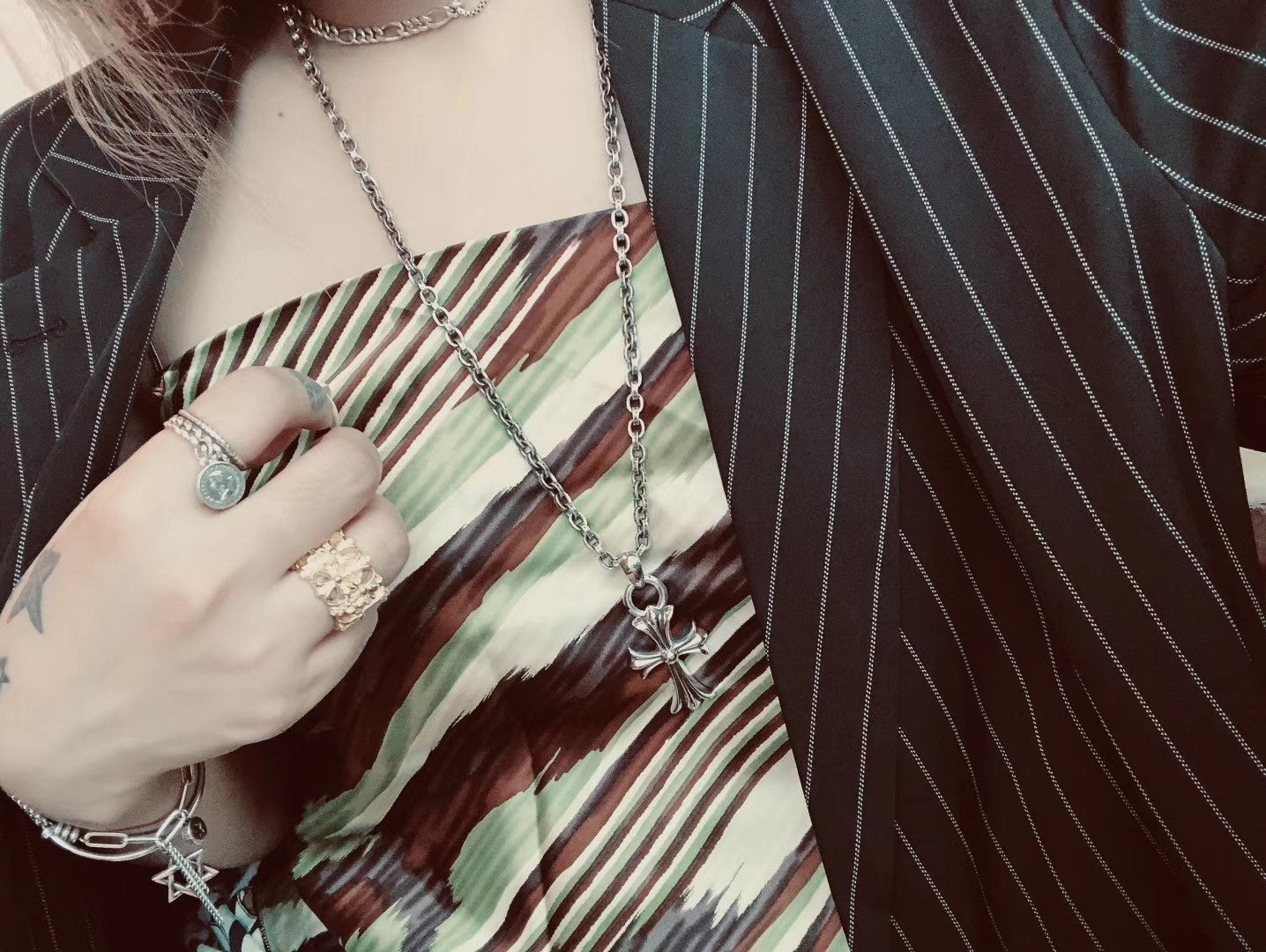 Chrome Hearts Classic Cross Necklace