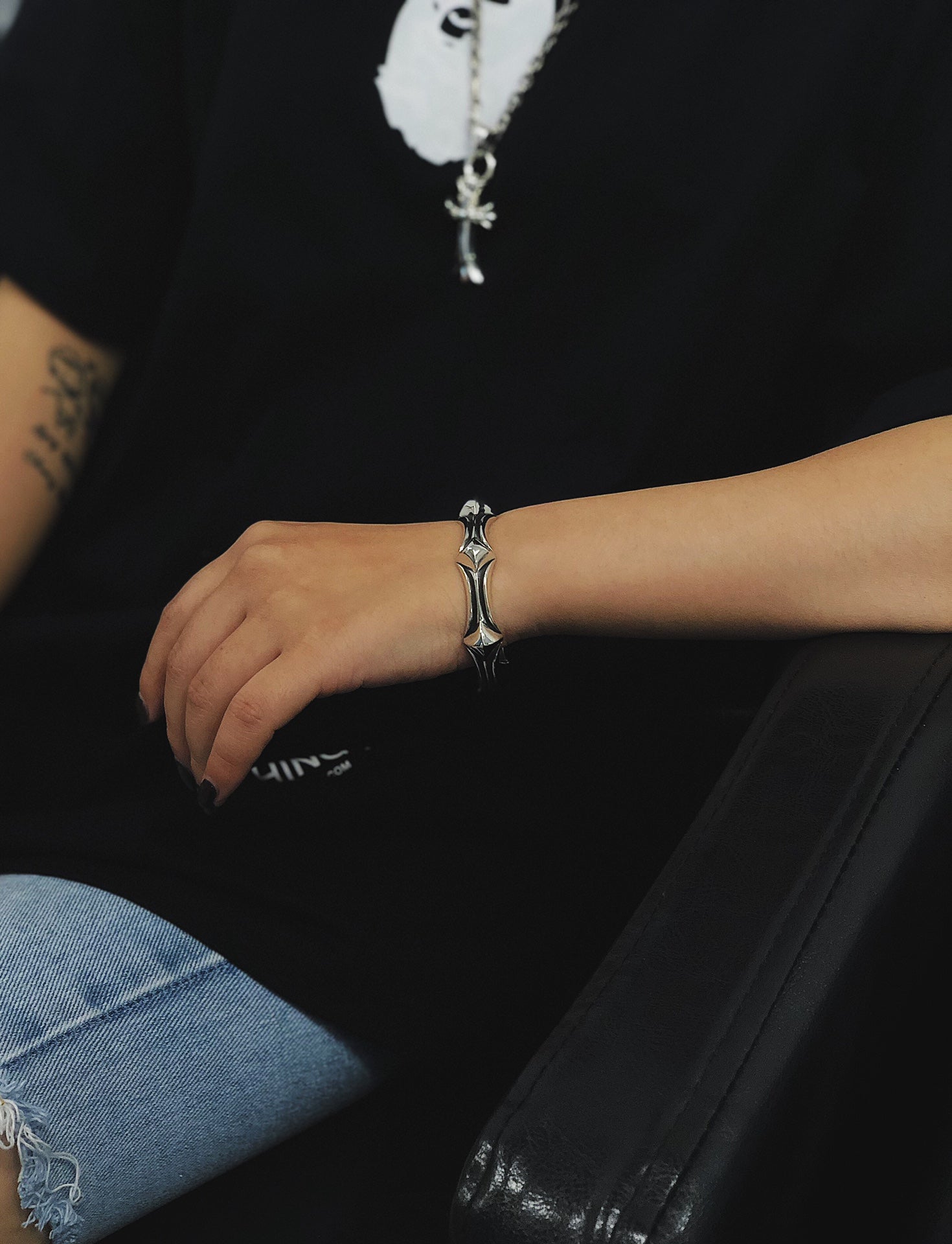 Chrome hearts fishbone bracelet