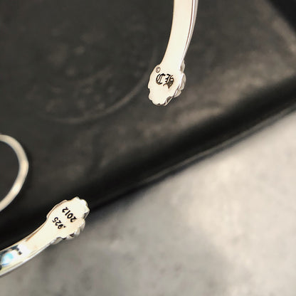 Chrome hearts scroll letter bracelet