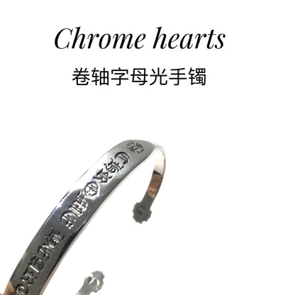 Chrome hearts scroll letter bracelet