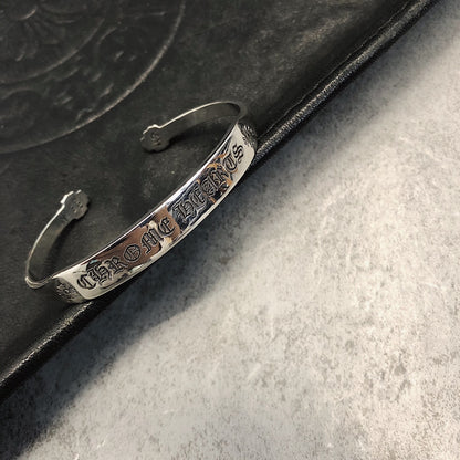 Chrome hearts scroll letter bracelet