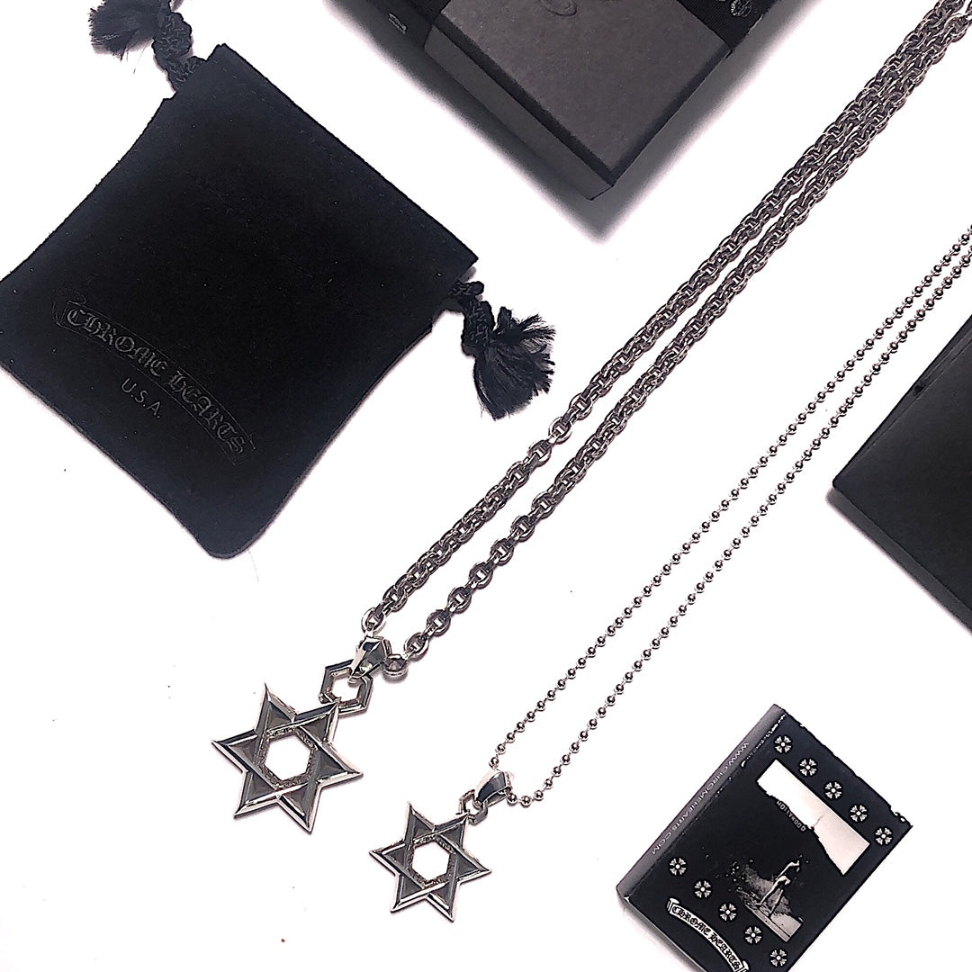 Chrome Hearts Six-pointed Star Necklace