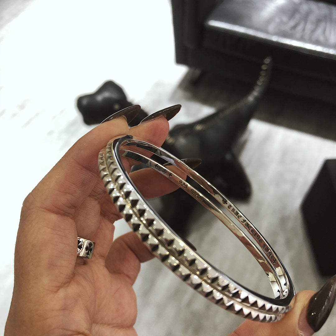 Chrome hearts rivet bracelet ring