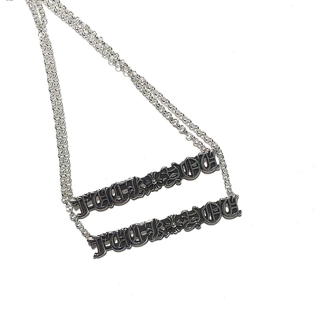 Chrome hearts FK clavicle necklace