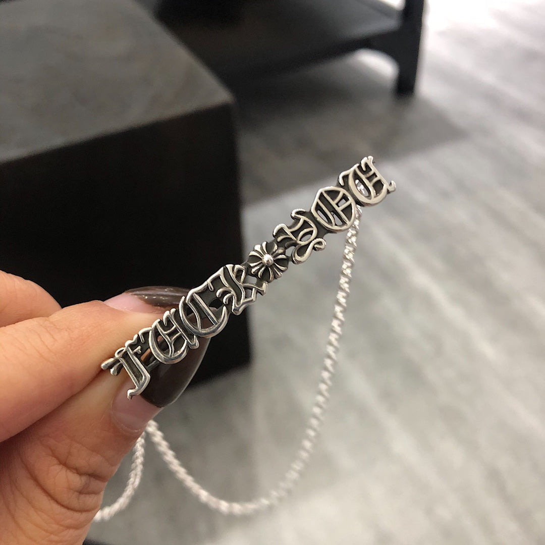 Chrome hearts FK clavicle necklace