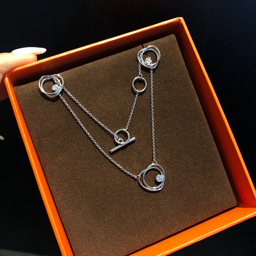 Hermes Vertige Cœur necklace and earrings