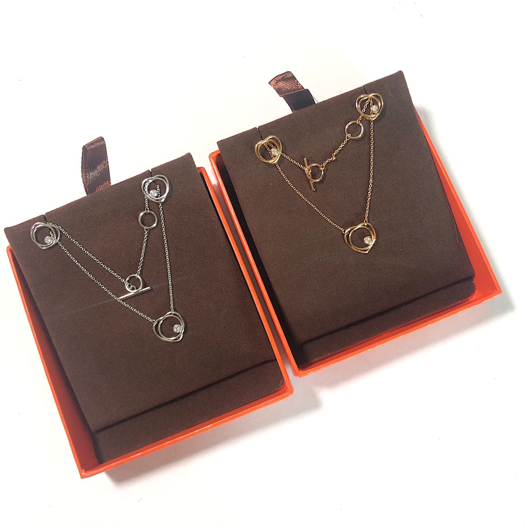 Hermes Vertige Cœur necklace and earrings