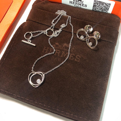 Hermes Vertige Cœur necklace and earrings