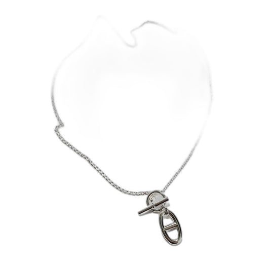 Hermes Chaine D'ancre Necklace "Silver"