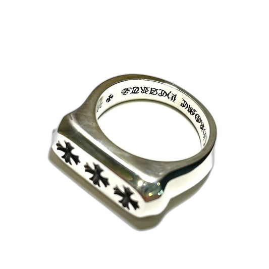 CHROME HEARTS Three Cross Flower Ring