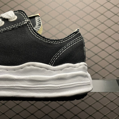 Maison MIHARA YASUHIRO HANK OG Sole Canvas Low-top Sneaker "Black"